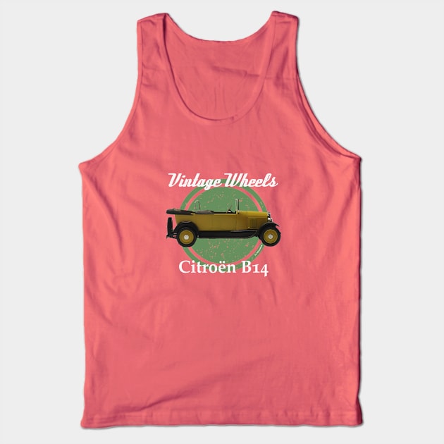 Vintage Wheels - Citroën B14 Tank Top by DaJellah